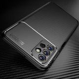 Husa pentru Samsung Galaxy A13 4G, Techsuit CarbonFiber, negru