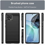 Husa pentru Xiaomi Redmi Note 12 Pro 5G, Techsuit Carbon Silicone, albastru