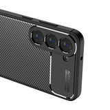 Husa pentru Samsung Galaxy S23, Techsuit CarbonFiber, negru