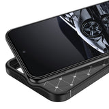 Husa pentru Samsung Galaxy S23, Techsuit CarbonFiber, negru