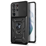 Husa pentru Samsung Galaxy S21 Ultra 5G, Techsuit CamShield Series, albastru