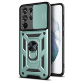 Husa pentru Samsung Galaxy S21 Ultra 5G, Techsuit CamShield Series, albastru