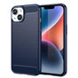 Husa pentru iPhone 14, Techsuit Carbon Silicone, albastru