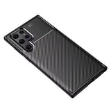 Husa pentru Samsung Galaxy S22 Ultra 5G, Techsuit CarbonFiber, negru