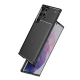 Husa pentru Samsung Galaxy S22 Ultra 5G, Techsuit CarbonFiber, negru