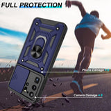 Husa pentru Samsung Galaxy S20 Ultra 5G, Techsuit CamShield Series, albastru