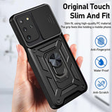 Husa pentru Samsung Galaxy S20 Plus, Techsuit CamShield Series, albastru