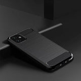 Husa pentru iPhone 11, Techsuit Carbon Silicone, albastru