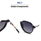 Ochelari de soare Techsuit Sunglasses Polarised PC (2203), polarizati, UV400, maro;violet