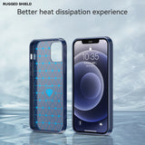 Husa pentru iPhone 12, Techsuit Carbon Silicone, albastru