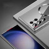Husa pentru Samsung Galaxy S23 Ultra, Techsuit Lux Crystal MagSafe, albastru