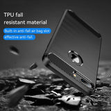 Husa pentru iPhone 7 Plus, Techsuit Carbon Silicone, albastru
