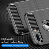 Husa pentru iPhone 7 Plus, Techsuit Carbon Silicone, albastru
