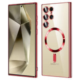 Husa pentru Samsung Galaxy S24 Ultra, Techsuit Lux Crystal MagSafe, argintiu