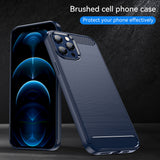 Husa pentru iPhone 7, Techsuit Carbon Silicone, albastru