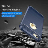 Husa pentru iPhone XS Max, Techsuit Carbon Silicone, albastru