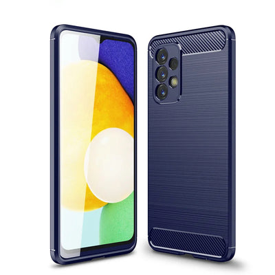Husa pentru Samsung Galaxy A13 4G, Techsuit Carbon Silicone, albastru