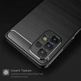 Husa pentru Samsung Galaxy A13 4G, Techsuit Carbon Silicone, albastru