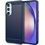 Husa pentru Samsung Galaxy A54, Techsuit Carbon Silicone, albastru