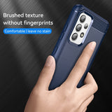 Husa pentru Samsung Galaxy A54, Techsuit Carbon Silicone, albastru