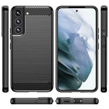 Husa pentru Samsung Galaxy S21 Plus 5G, Techsuit Carbon Silicone, albastru