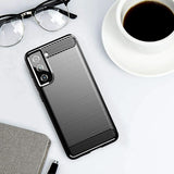 Husa pentru Samsung Galaxy S21 Plus 5G, Techsuit Carbon Silicone, albastru