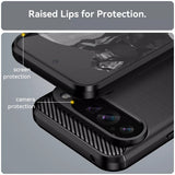 Husa pentru Google Pixel 9 Pro XL, Techsuit Carbon Silicone, albastru