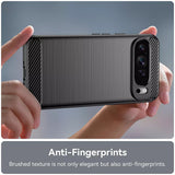 Husa pentru Google Pixel 9 Pro XL, Techsuit Carbon Silicone, albastru