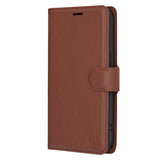 Husa pentru iPhone 14 Pro, Techsuit Leather Folio, maro