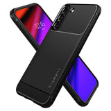 Husa pentru Samsung Galaxy S22 5G, Spigen Rugged Armor (ACS03986), negru