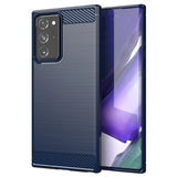 Husa pentru Samsung Galaxy Note 20 Ultra 5G, Techsuit Carbon Silicone, albastru