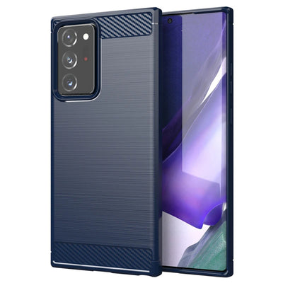 Husa pentru Samsung Galaxy Note 20 Ultra 5G, Techsuit Carbon Silicone, albastru