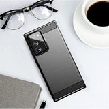 Husa pentru Samsung Galaxy Note 20 Ultra 5G, Techsuit Carbon Silicone, albastru