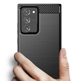 Husa pentru Samsung Galaxy Note 20 Ultra 5G, Techsuit Carbon Silicone, albastru