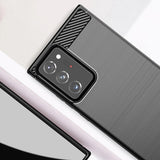 Husa pentru Samsung Galaxy Note 20 Ultra 5G, Techsuit Carbon Silicone, albastru