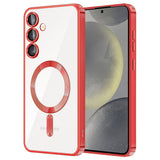 Husa pentru Samsung Galaxy S24, Techsuit Lux Crystal MagSafe, argintiu