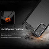 Husa pentru Samsung Galaxy S20 FE, Techsuit Carbon Silicone, albastru