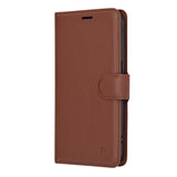 Husa pentru iPhone 15 Pro, Techsuit Leather Folio, maro