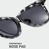 Ochelari de soare Techsuit Sunglasses Polarised PC (OD8155-C3), polarizati, UV400, negru;maro;portocaliu