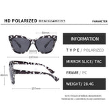 Ochelari de soare Techsuit Sunglasses Polarised PC (OD8155-C3), polarizati, UV400, negru;maro;portocaliu