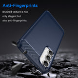 Husa pentru Samsung Galaxy S23 FE, Techsuit Carbon Silicone, albastru