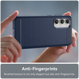 Husa pentru Samsung Galaxy S23 FE, Techsuit Carbon Silicone, albastru