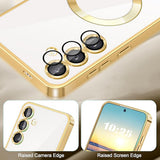 Husa pentru Samsung Galaxy S23, Techsuit Lux Crystal MagSafe, albastru