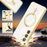 Husa pentru Samsung Galaxy S23, Techsuit Lux Crystal MagSafe, albastru