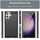 Husa pentru Samsung Galaxy S20, Techsuit Carbon Silicone, albastru