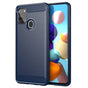 Husa pentru Samsung Galaxy A21s, Techsuit Carbon Silicone, albastru