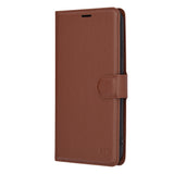 Husa pentru iPhone XS Max, Techsuit Leather Folio, maro