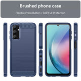 Husa pentru Samsung Galaxy A34 5G, Techsuit Carbon Silicone, albastru