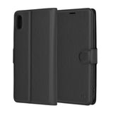 Husa pentru iPhone XS Max, Techsuit Leather Folio, maro