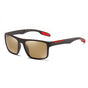 Ochelari de soare Techsuit Sunglasses Polarised TR90 (MM101), polarizati, UV400, maro;rosu